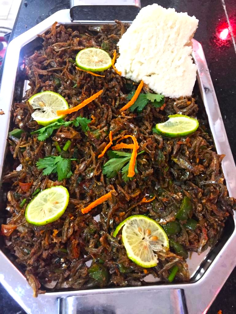 Fresh Omena fish prepared traditionally
